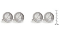 American Coin Treasures Silver Barber Dime Sterling Silver Coin Cuff Links